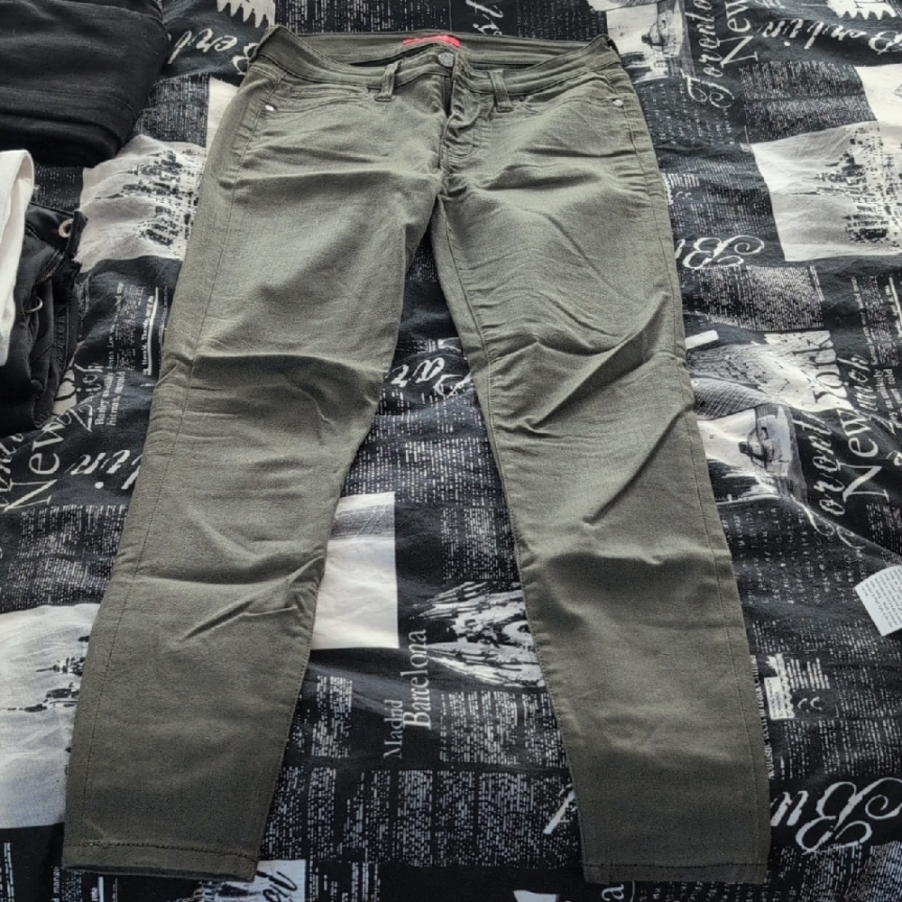 Olive Green Skinny Jeans